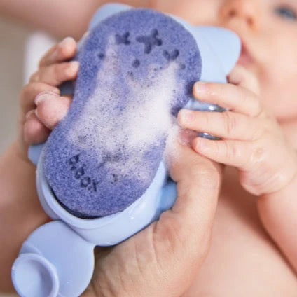CEPILLO Y ESPONJA PARA BEBE LULLABY BLUE