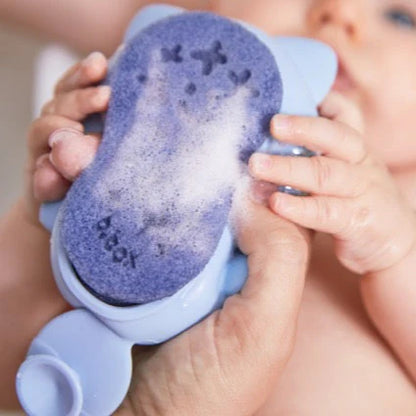 CEPILLO Y ESPONJA PARA BEBE LULLABY BLUE