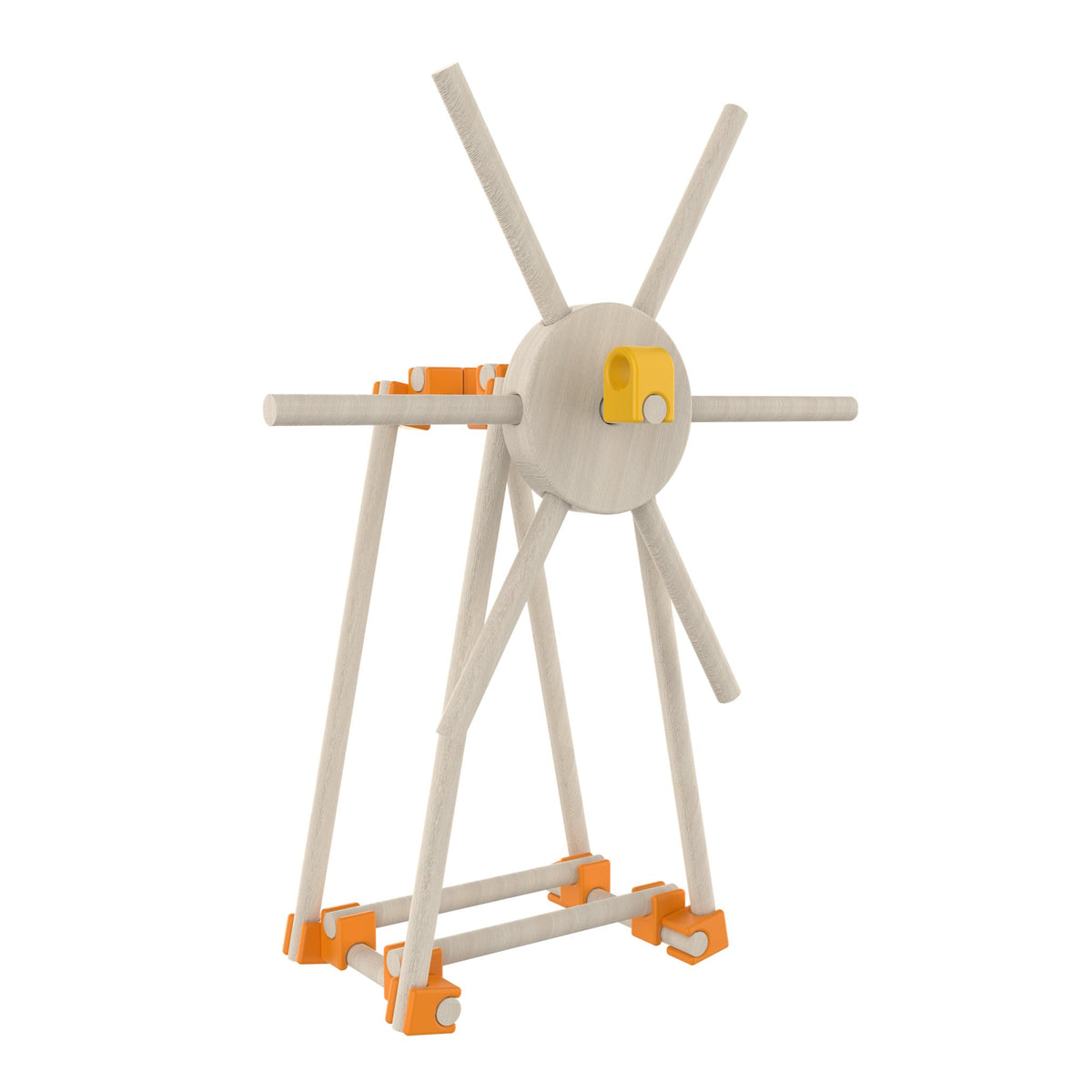 Molino de madera armado con el kit Beaver Estructuras