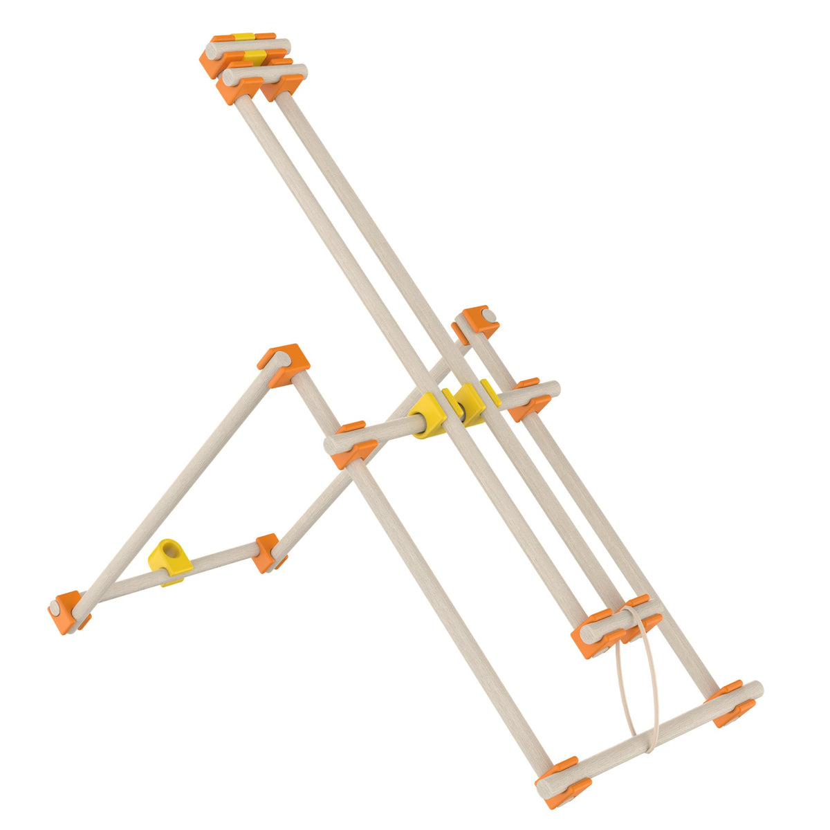 Catapulta de madera armada con el kit Beaver Intermediate