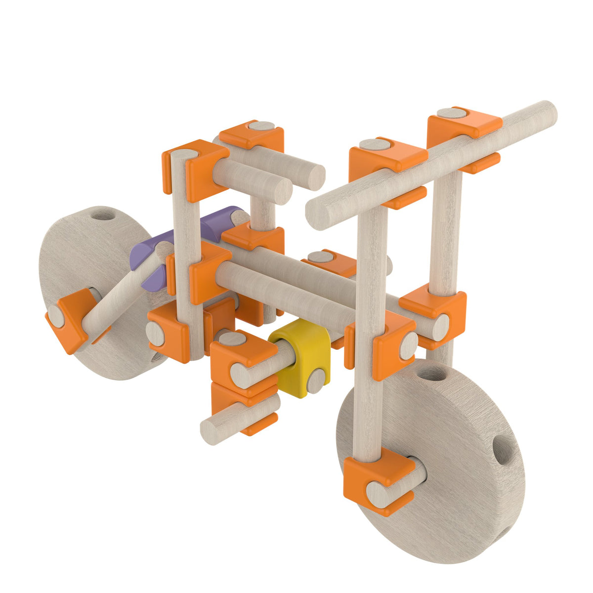 Bicicleta de madera armada con el kit Beaver Vehículos