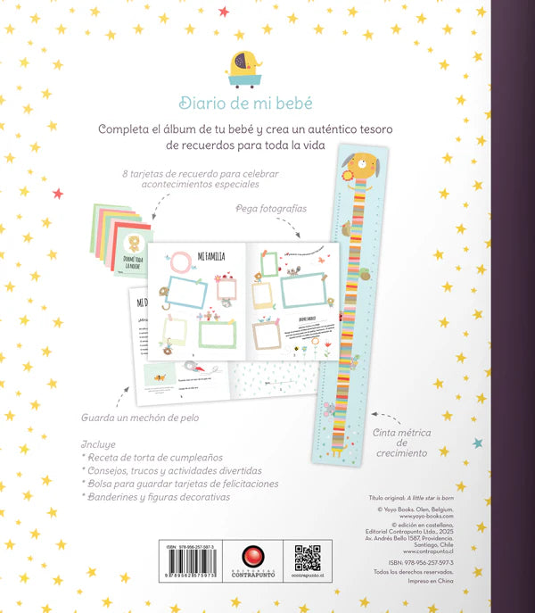 LIBRO DIARIO DE MI BEBÉ