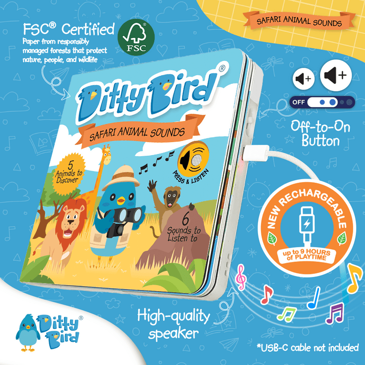 Libro con Sonido Animales del Safari