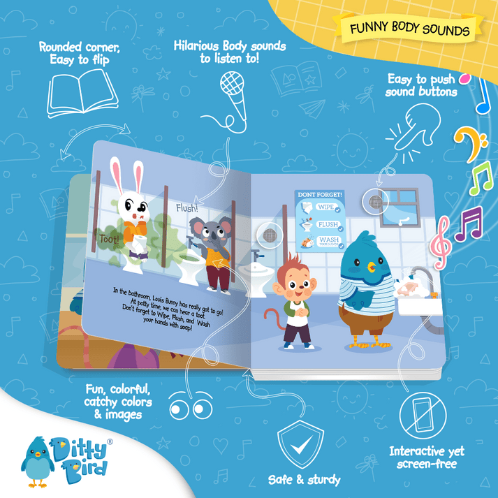 Libro con Sonido Funny Body Sounds