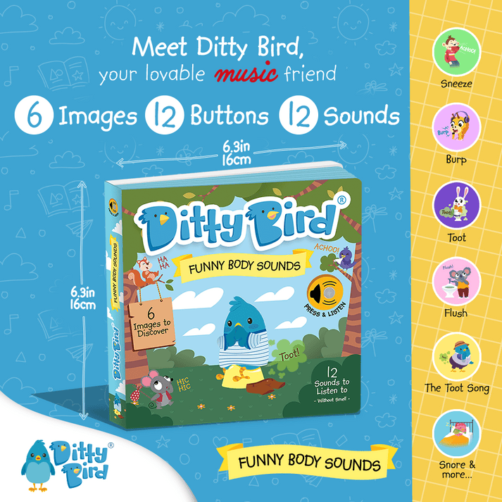 Libro con Sonido Funny Body Sounds