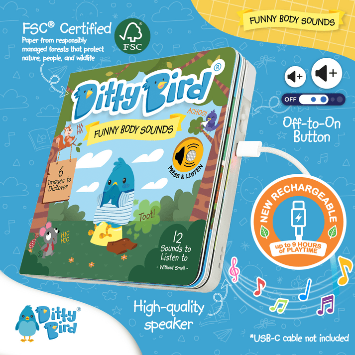 Libro con Sonido Funny Body Sounds