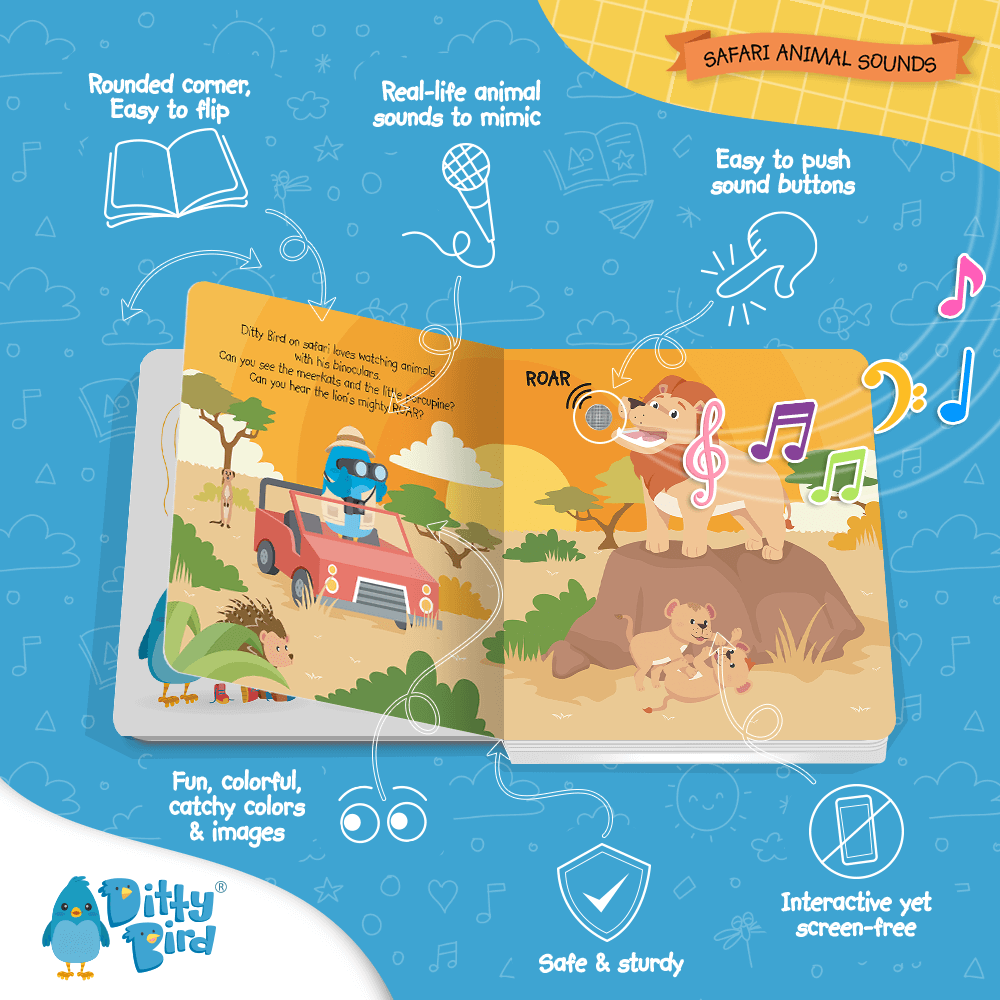 Libro con Sonido Animales del Safari