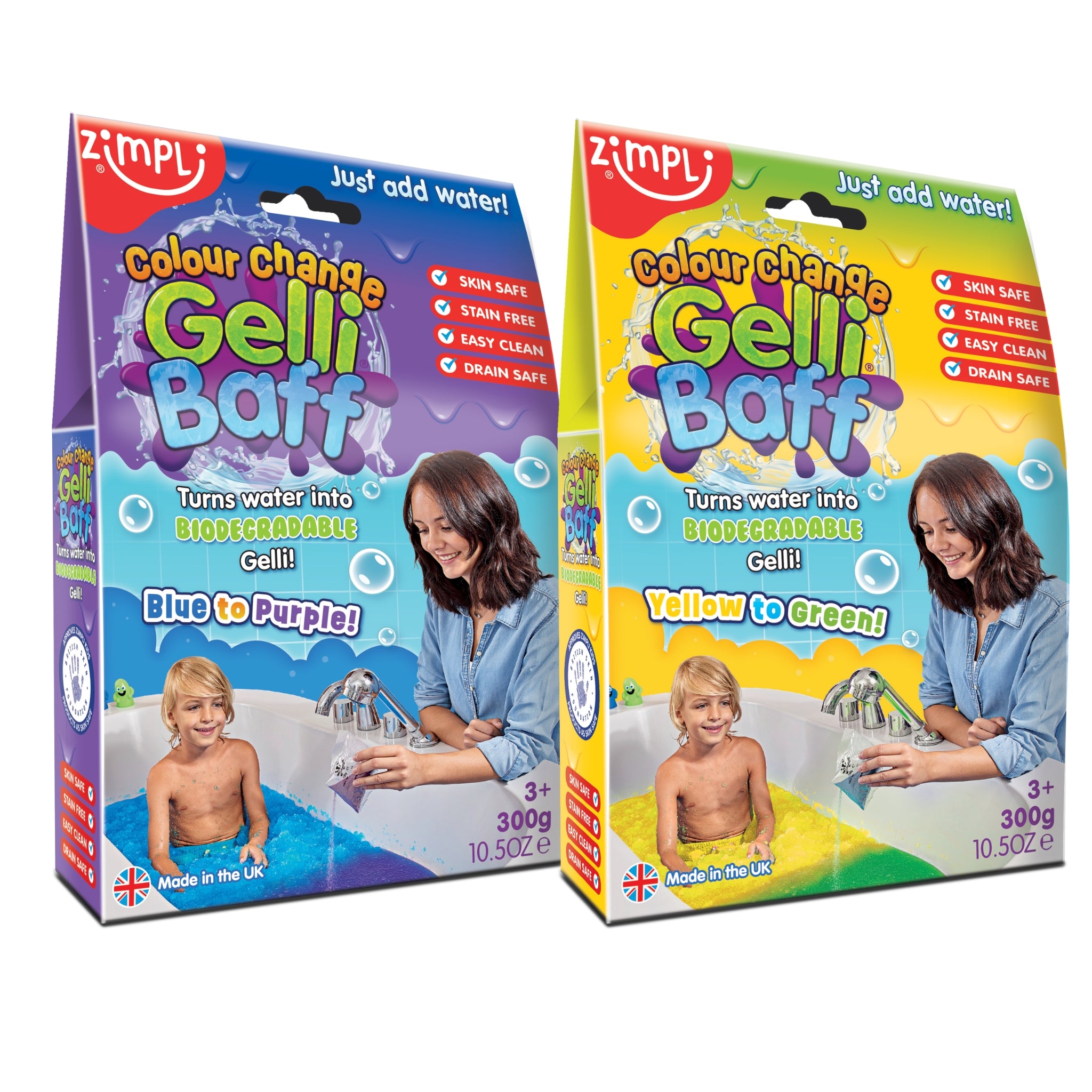 Gelli Baff Cambia de Color 300 Gramos.