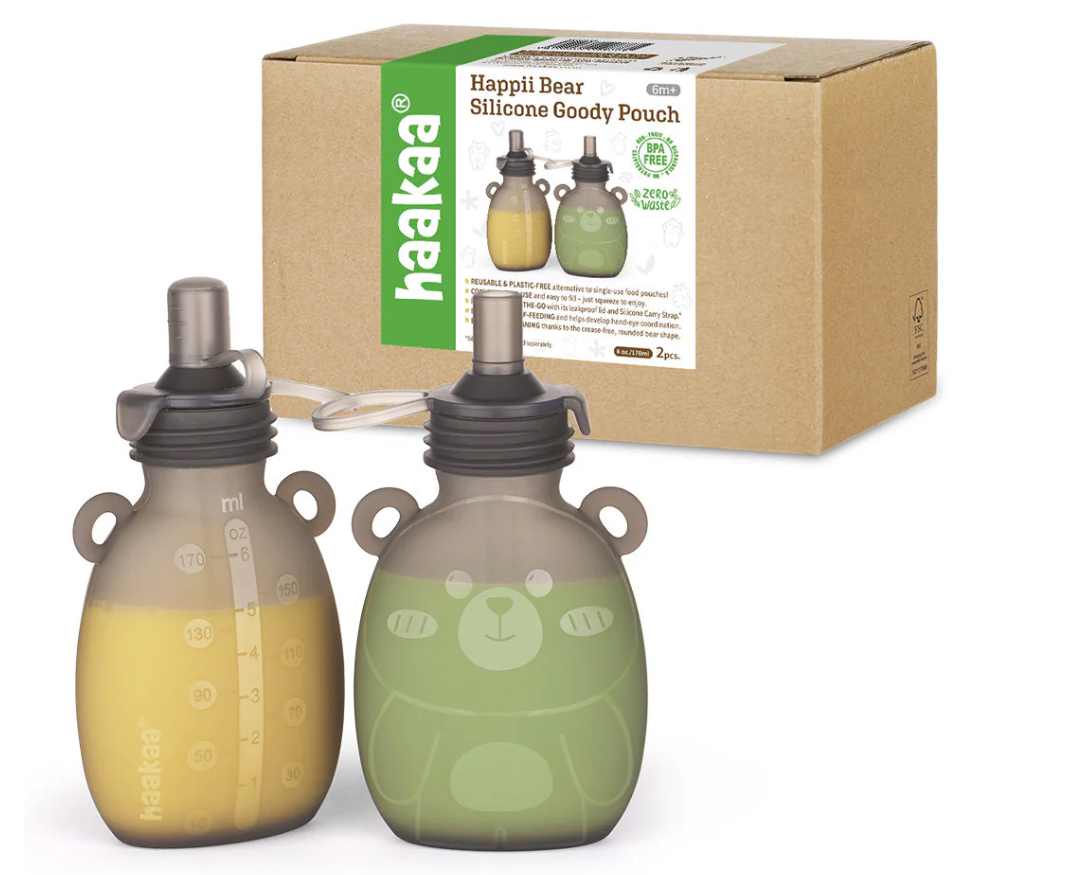 POUCH DE SILICONA HAPPII BEAR - 170 ML