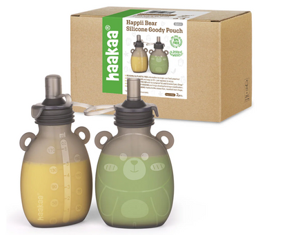 POUCH DE SILICONA HAPPII BEAR - 170 ML