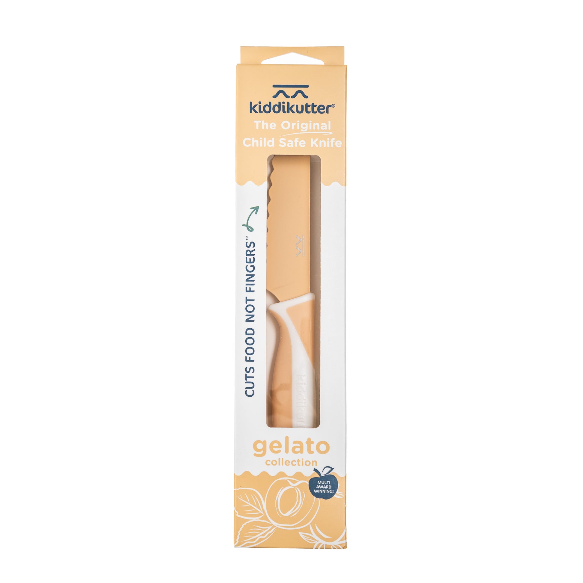 Empaque KiddiKutter Iced Apricot — The Original Child Safe Knife