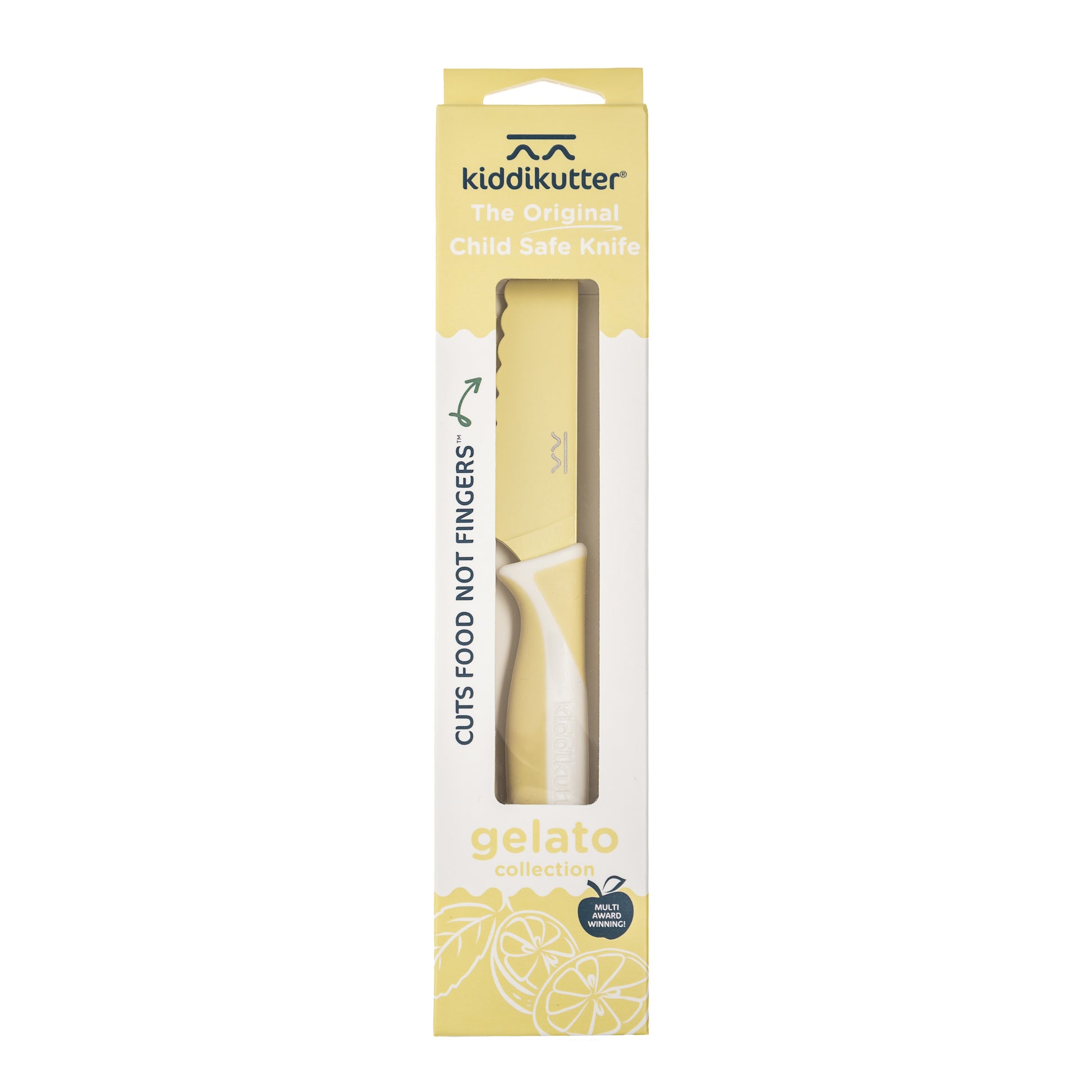 Empaque KiddiKutter Lemon Cream — The Original Child Safe Knife