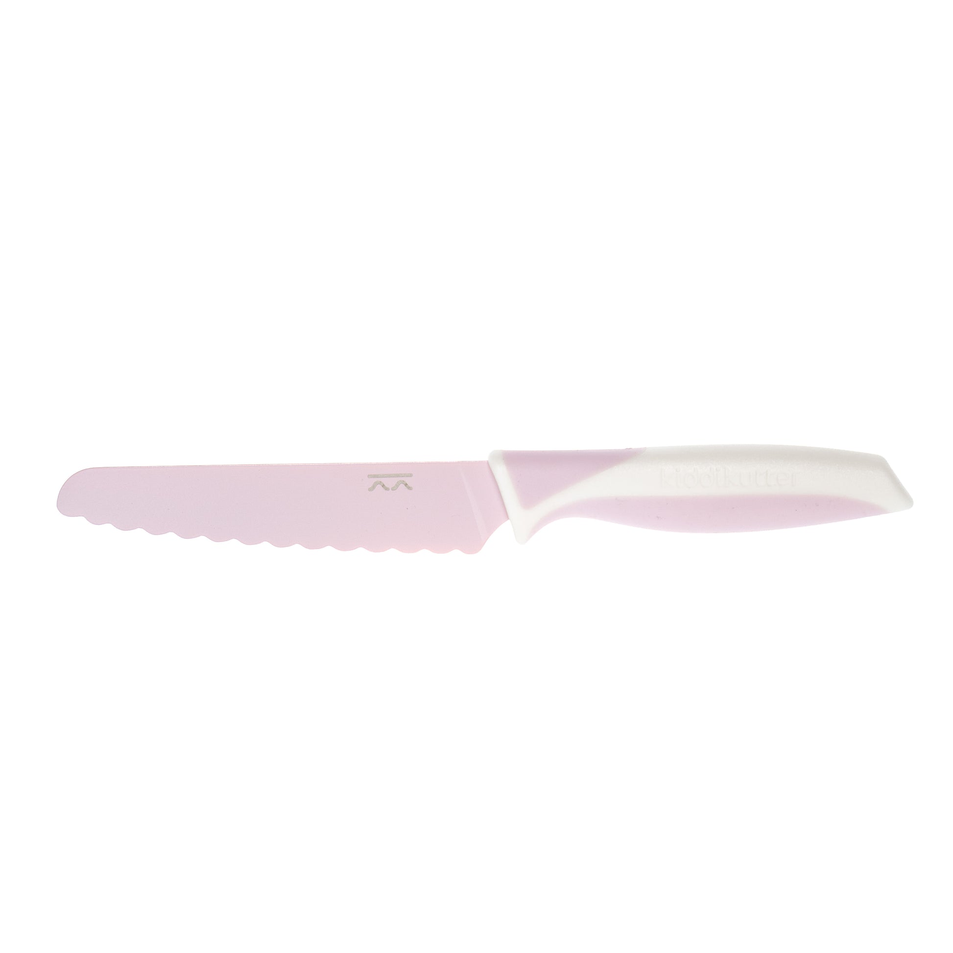 Cuchillo para niños KiddiKutter color Rose Sorbet — corta comida, no dedos