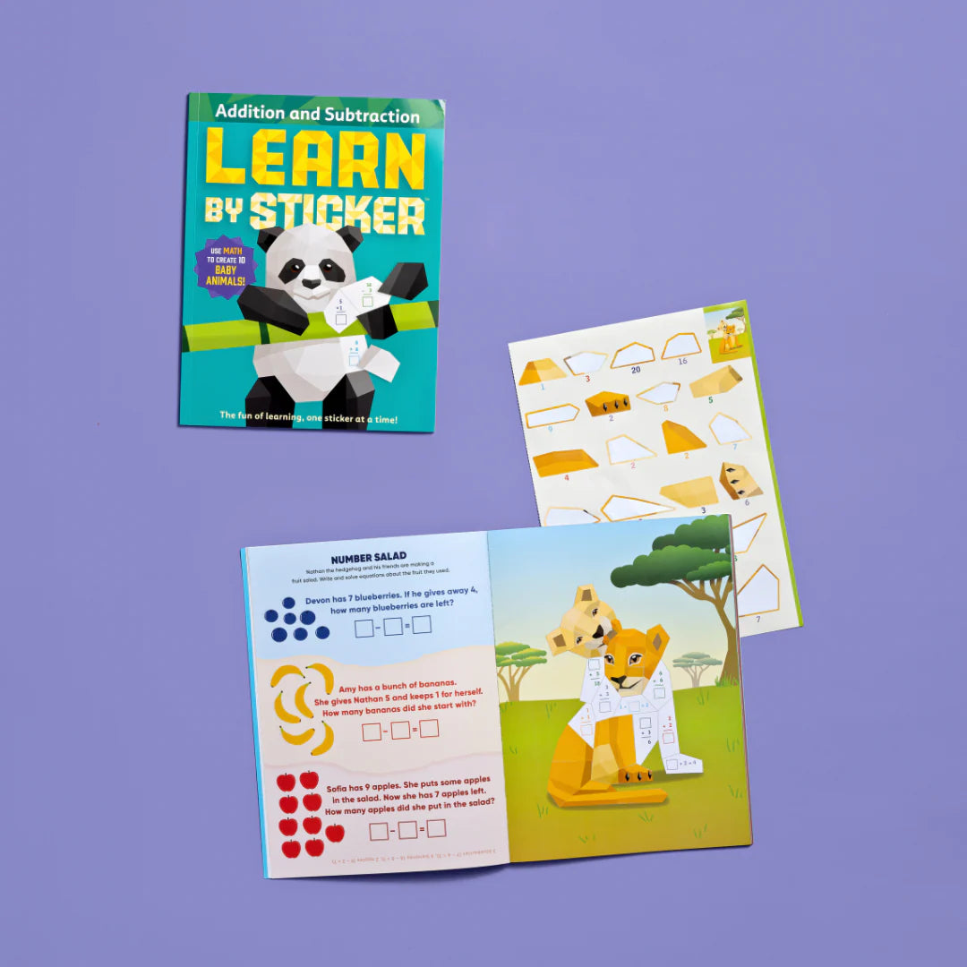 LEARN BY STICKER ADDITION AND SUBTRACTION