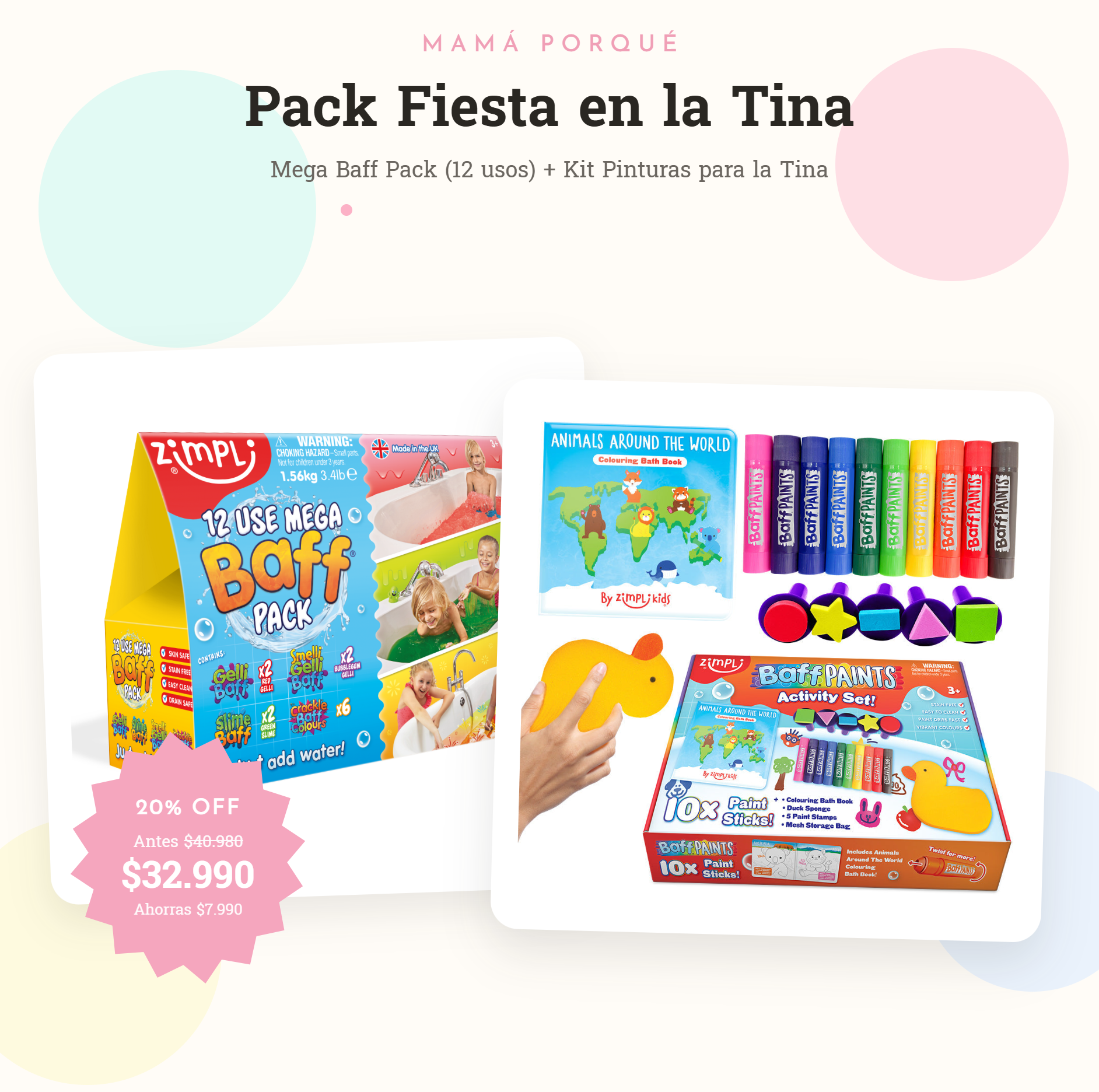 Pack Fiesta en la Tina