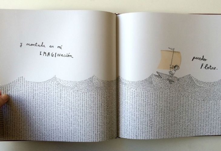 Libro una niña hecha de libros