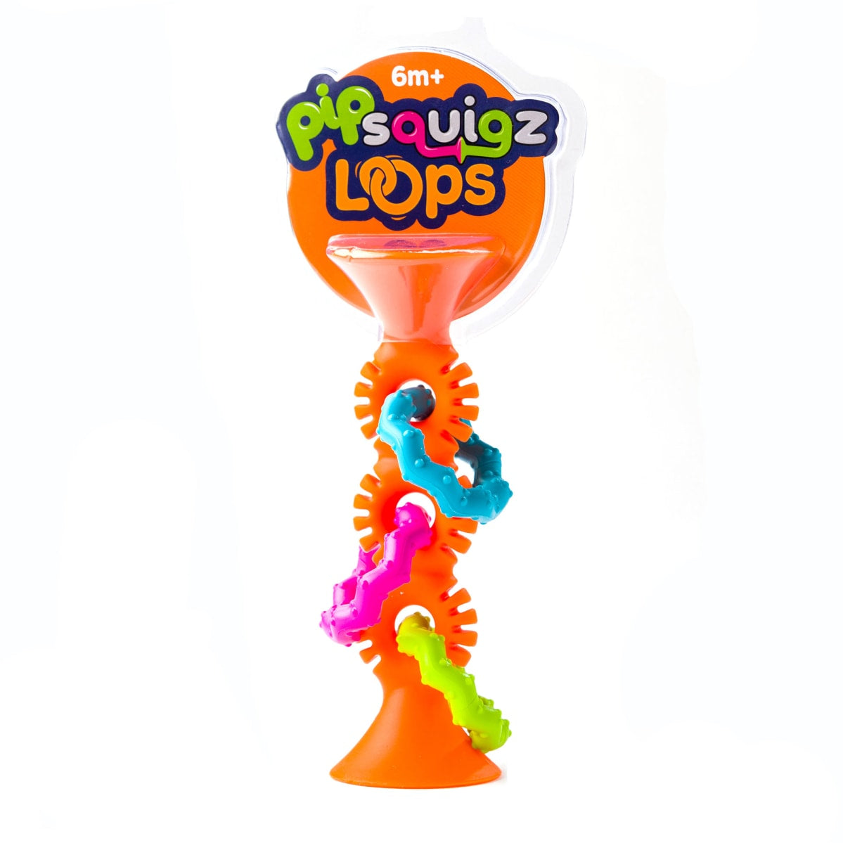 Pipsquigz Loops Naranjo, Mordedores, Sonajeros Sensoriales