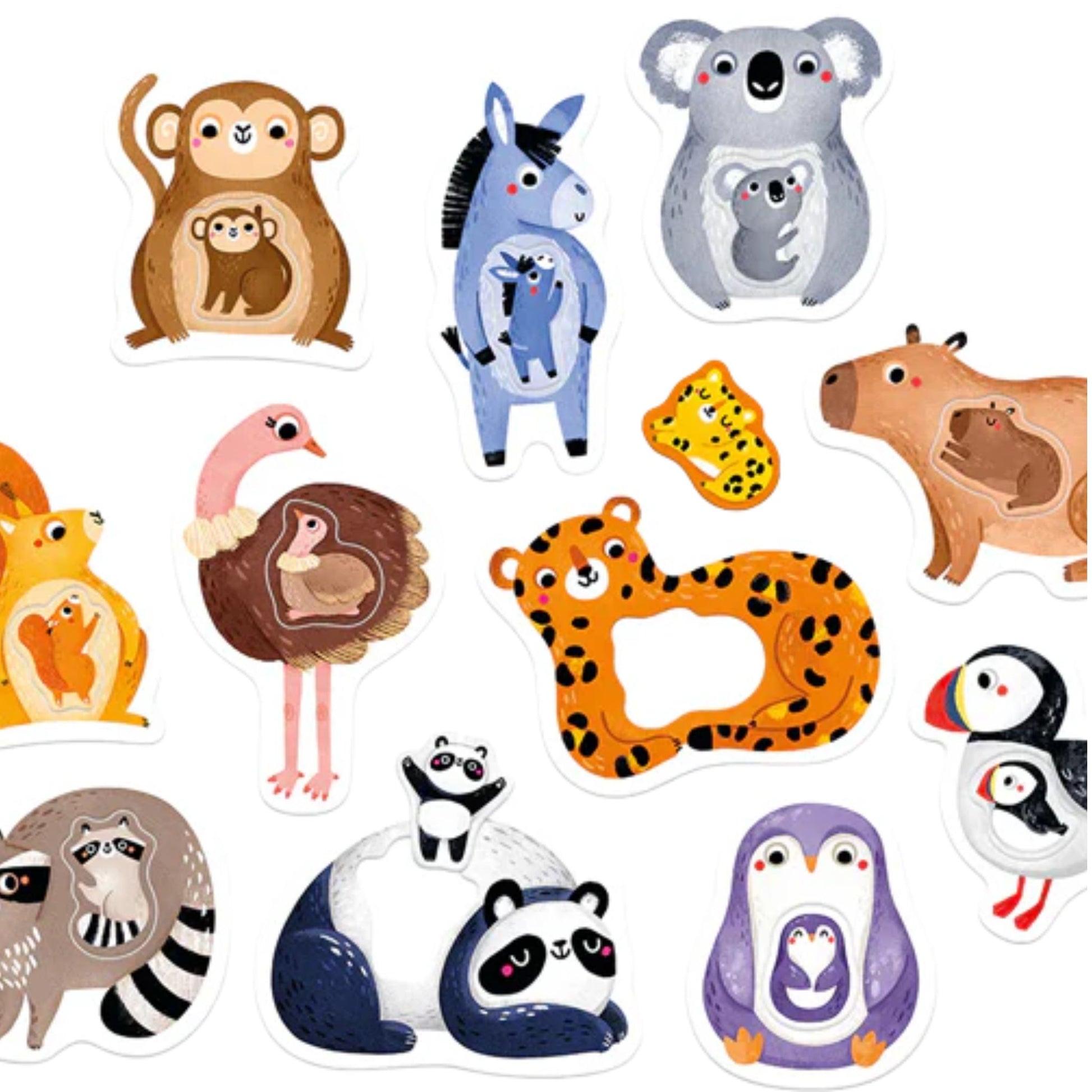 Puzzle Jumbo Mamá y Yo Animales Banana Panda