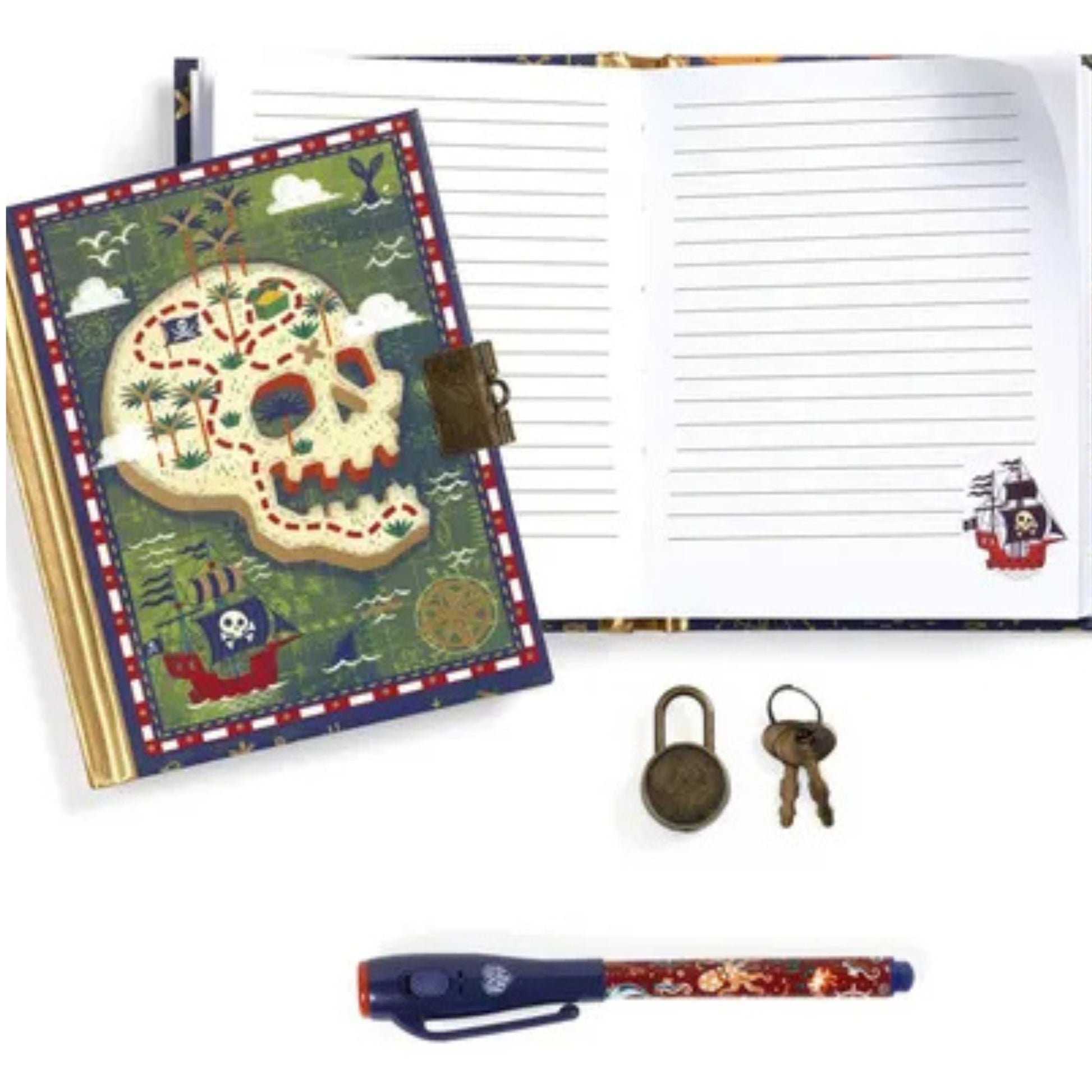 Diario Secreto Pequeño Steve con Lápiz Mágico Djeco