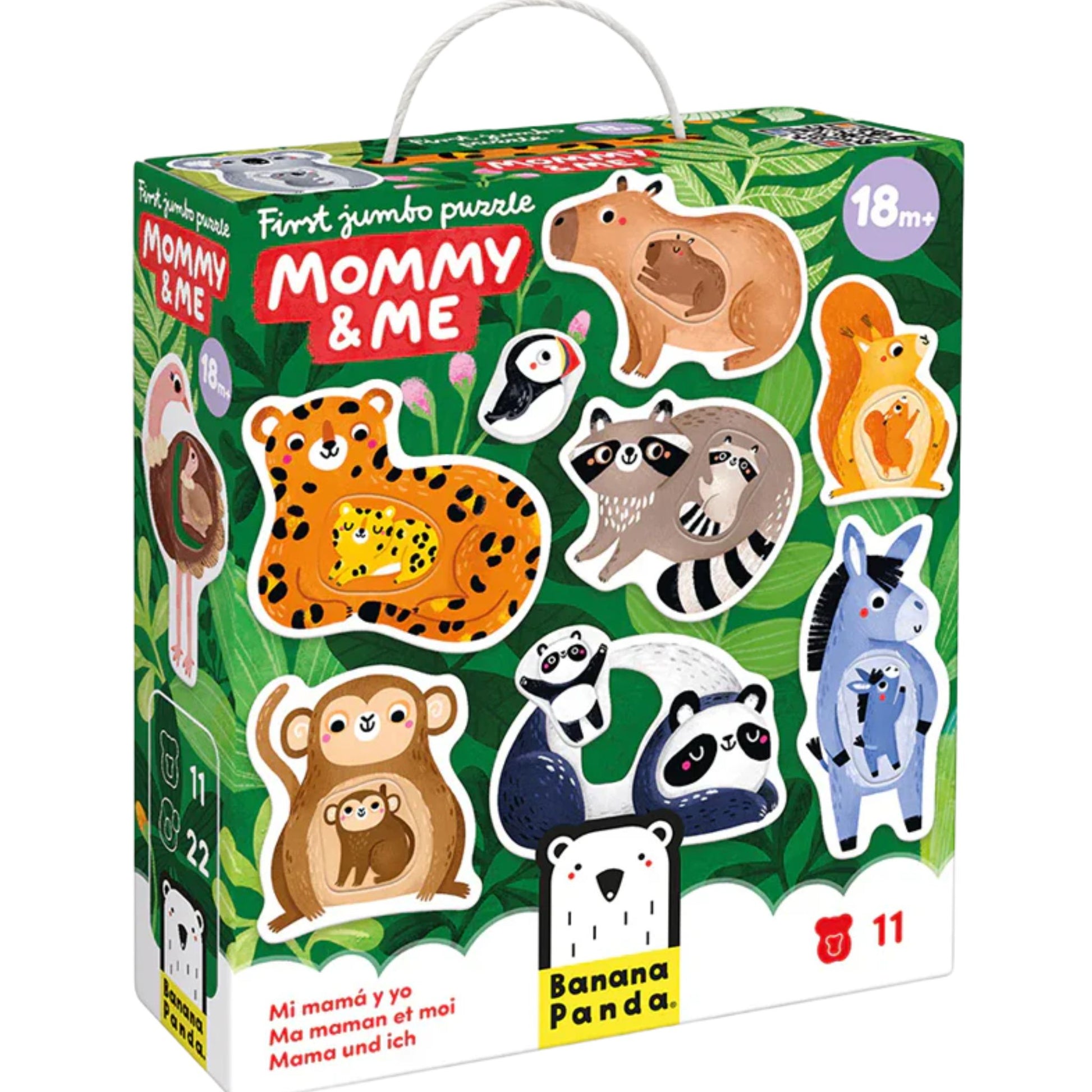 Puzzle Jumbo Mamá y Yo Animales Banana Panda