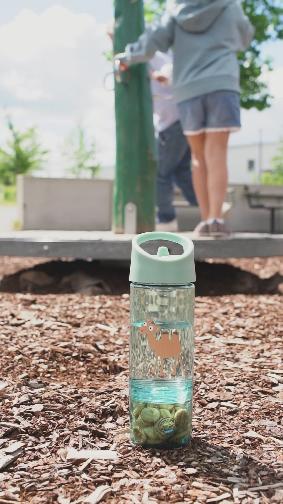 BOTELLA DE AGUA 2 EN 1, 300ML + 150ML COLORES PASTEL