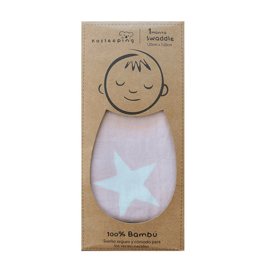 MANTA SWADDLE BAMBU KOSLEEPING ROSADA
