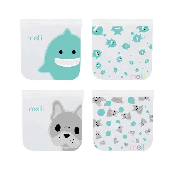 Pack de Bolsas Reutilizables Bulldog-tiburon