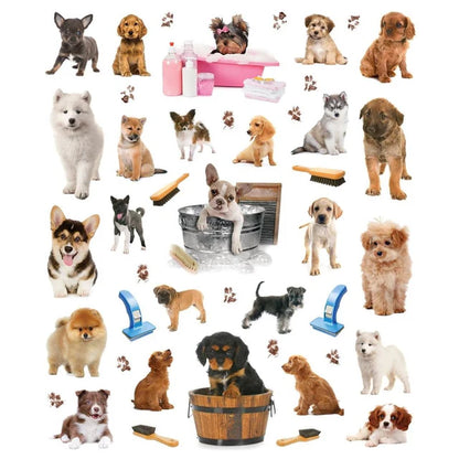 STICKERS REUTILIZABLES CACHORROS