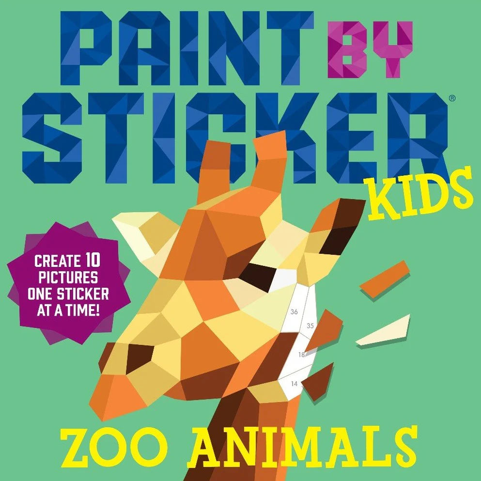 Paint By Sticker: Zoo Animals